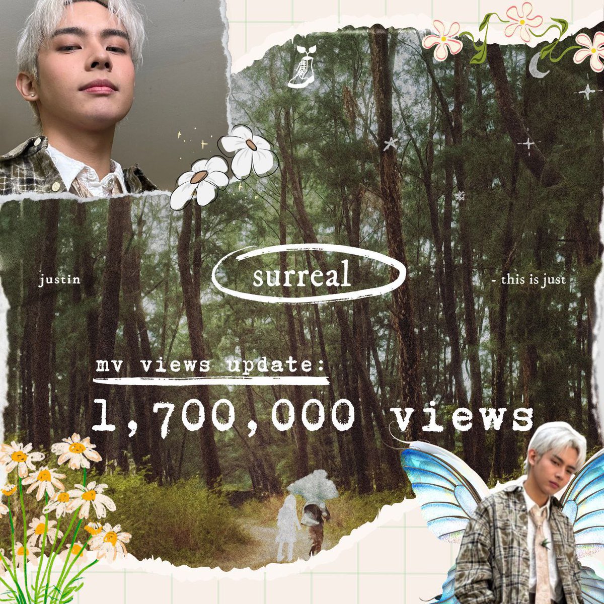 Almost there, fam! a grand thank you for all kinds of support to #justin's #surreal music video in YT! Let's double our efforts and get that two million views as soon as possible for an even more surreal experience :DD

watch here: youtu.be/T0lwgP84ajc?si…