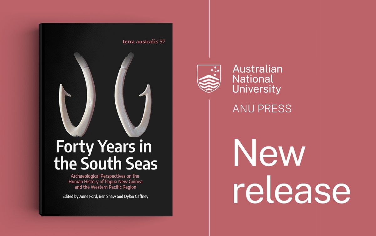 'Forty Years in the South Seas' honours Professor Glenn Summerhayes and his archaeological career in #PNG. This edited volume provides a range of complementary perspectives on the human past. Now available doi.org/10.22459/TA57.… #Archaeology #Pacific #NewRelease #OpenAccess