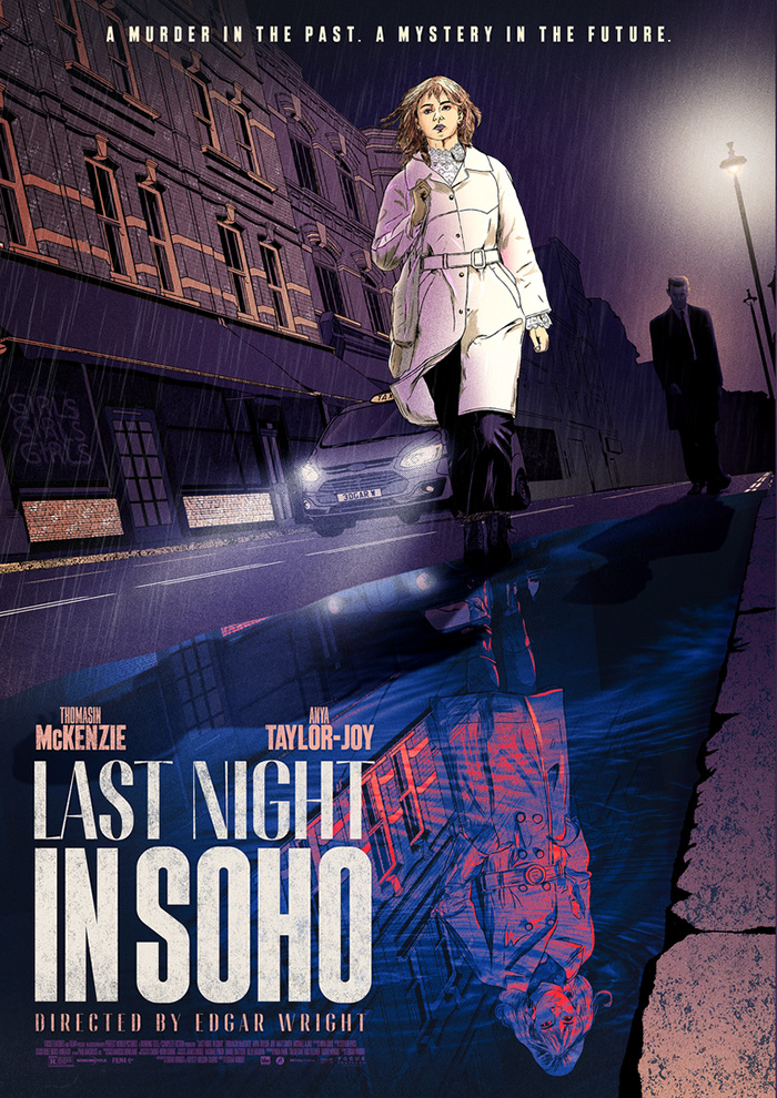 Gorgeous poster for Last Night in Soho by John Conlon 

#LastNightinSoho #EdgarWright
