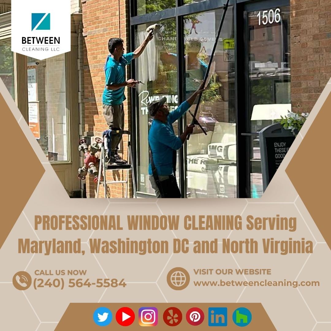 Clear views ahead! ✨ Our professional window cleaning service ensures sparkling windows that let the sunshine in. Say hello to crystal-clear views! ☀️ #WindowCleaning #SparklingWindows #ProfessionalService #ClearViews #ShineBright #CommercialCleaning #WindowWonders