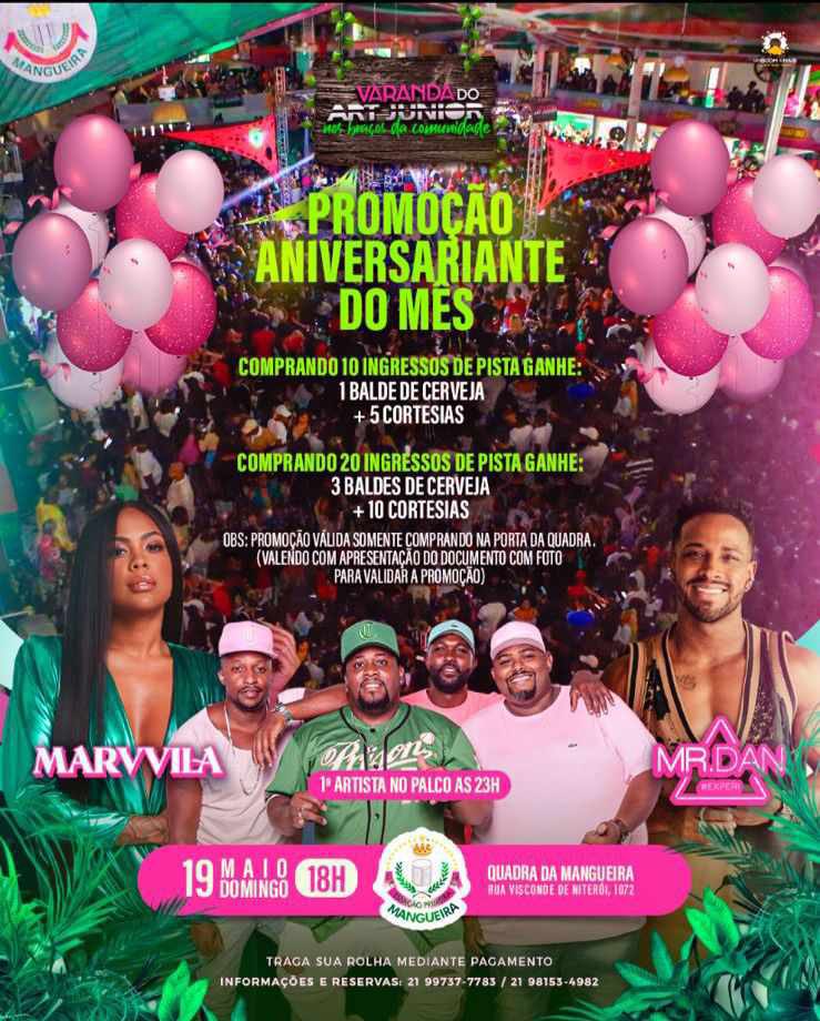 biraneyartjr's tweet photo. Lembrando que dia 19 de maio tem a volta da varanda do Art Júnior! Chamem os amigos e já garanta logo seu camarote para curtir a vontade com os amigos! Com aquele precinho que cabe no seu bolso 😉 vc não vai ficar de fora dessa né?  Vem pra varanda vem 💚💖💚💖 https://t.co/QXTzEb6qwT