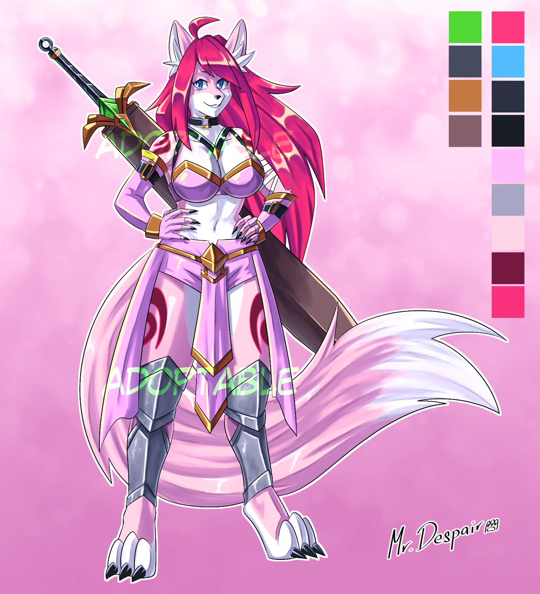PINK WARRIOR ADOPTABLE
Link in comments

#adopt #adopts #adoptable #auction #openauction #openadoptable #originalcharacter #adoptableauction #ocadoptable #cute #anthro #adoptables #wolf #fox #female #forsale #paypal #wolfadoptable #furry #characterforsale #fantasy #warrior #sword