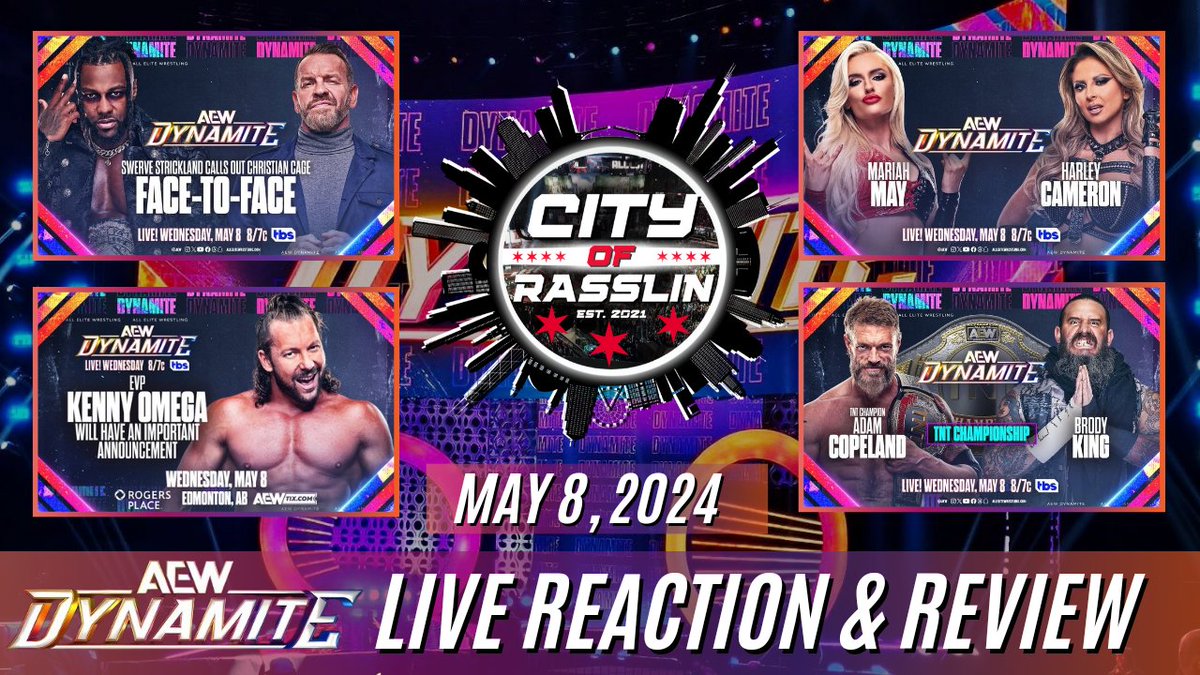 📢 Right Now!!! 📢

🖥 Live Reaction & Review for #AEWDYNAMITE  w/ @Dedrian_180 : youtube.com/live/grL6sq5WB…

#swervestrickland #orangecassidy #mercedesmone #theelite #adamcopeland #brodyking #houseofblack #mariahmay #harleycameron #youngbucks #KazuchikaOkada #jackperry