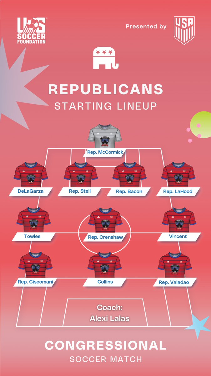 Congressional Soccer Match lineups are in! #CSM24 #SoccerDoes