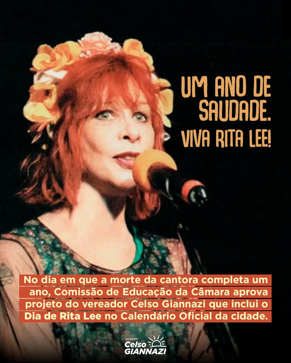 Rita Lee sempre amou a cidade de São Paulo. Ela merece um dia em sua homenagem!