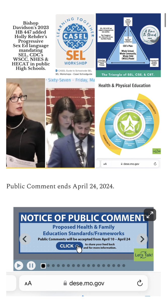 Public comment ended on the Missouri DESE attempt to mandate SEL/DEI/CSE and @MOEducation has yet to post the results of the surveys. Why is that? #moleg