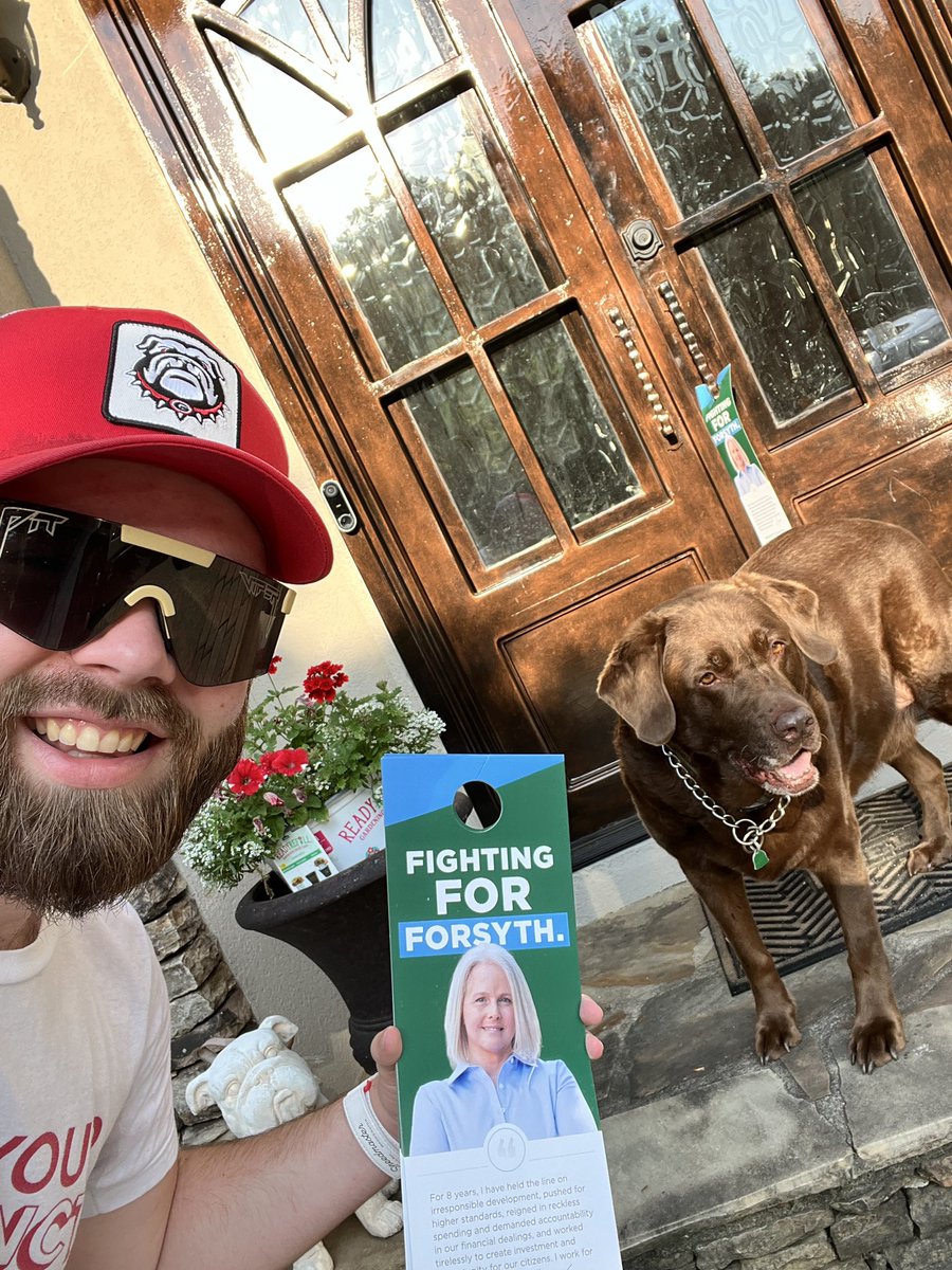 Knock Doors Win Wars! Glad to be leading the precinct in our local elections here in the Peach State! We knocked over 40 doors using @TPAction_ ‘s app to boost engagement for down ballot races! Even made some friends along the way. We’re here to fight and WIN. 🇺🇸🇺🇸🇺🇸🍑🍑🍑