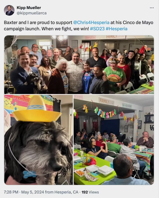 CAGOP's tweet photo. The old blame-the-nameless-volunteer excuse. @KippMuellerCA, care to weigh in on the antisemitic posts from your friend? https://t.co/Vsypjoddi7