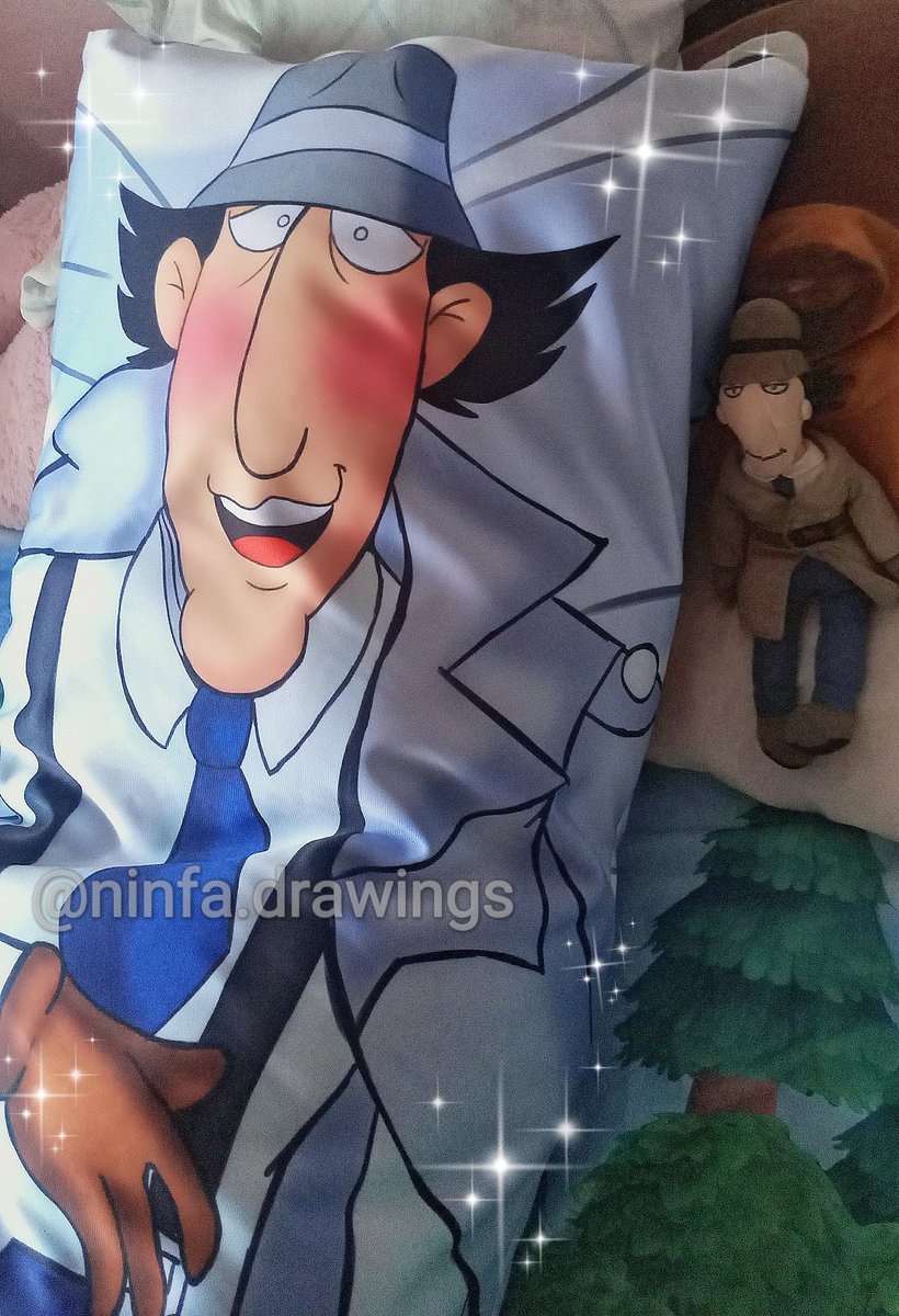 I want to show you my Inspector Gadget dakimakura. It is a drawing made by myself. It arrived today and I am very happy with the result.💖
#inspectorgadget #dakimakura #bodypillow #plushies #bedroom #bedroomdecor #fangirl