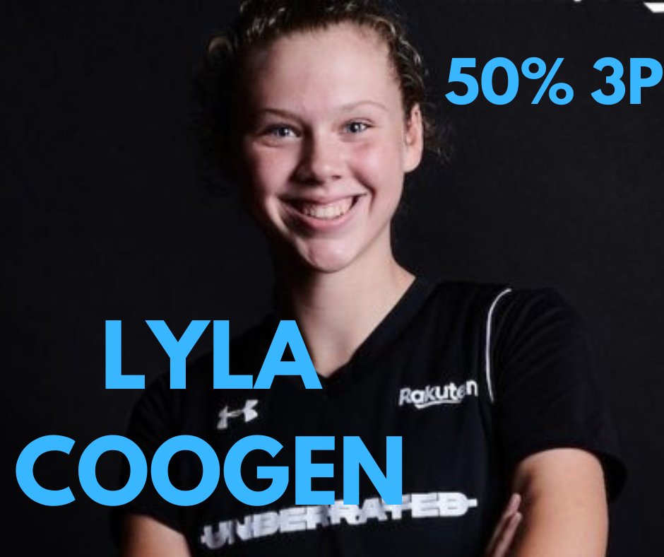 🚨 SHOOOOOOTER 🚨

COACHES if you're looking for that downtown sniper to bolster your offense, take a look at the Top 5 three-point percentage leaders from Session 1 of @NikeGirlsEYBL 

# T-3. Lyla Coogen, 6'2 CO2026 // 7-14 from 3

Lyla is a left-handed sharpshooting stretch…