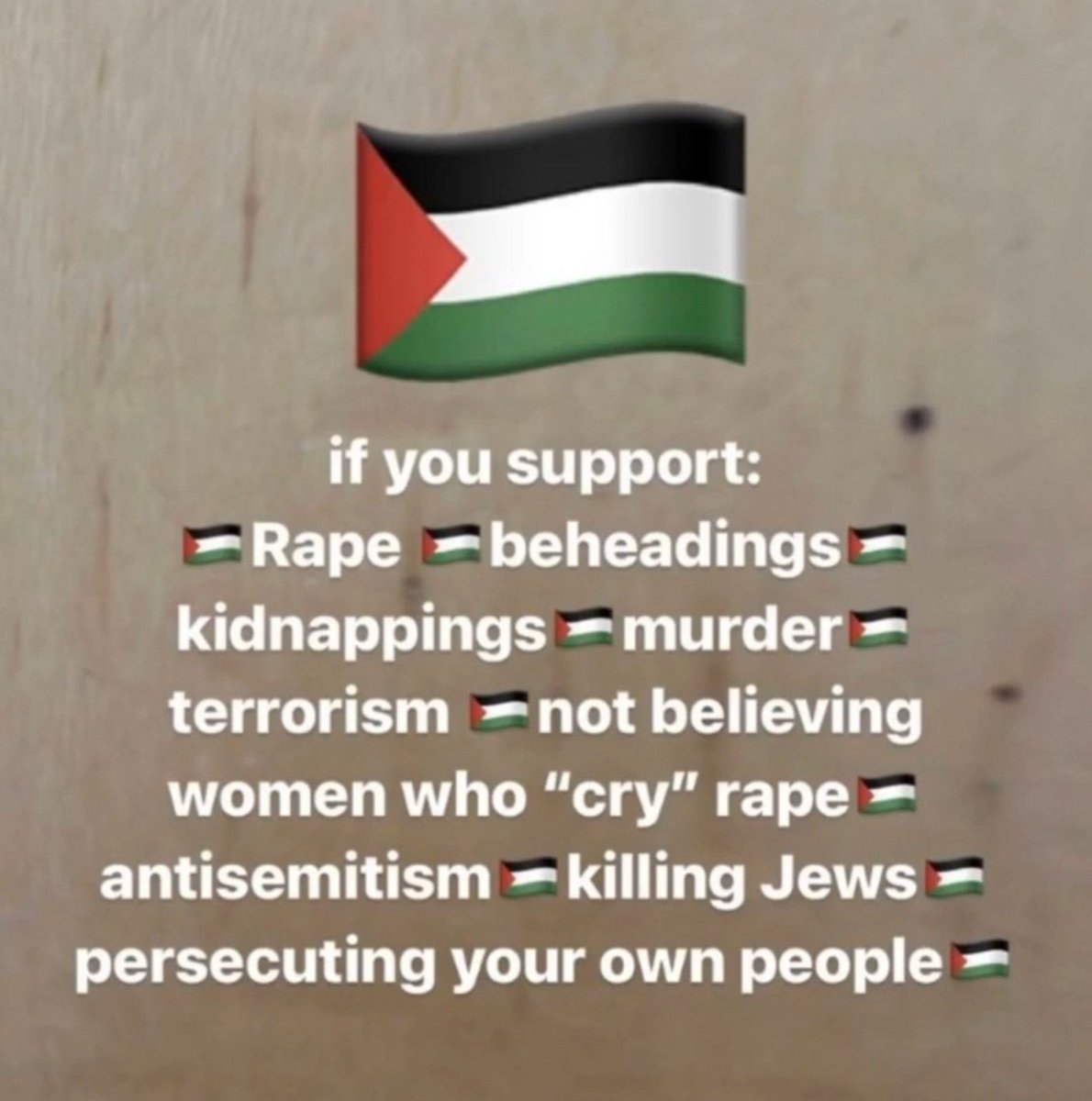 CaffMomREDACTED's tweet photo. #GenocideJoe
#RapeRag
#WatermelonFlag https://t.co/27YXbQ1dYN