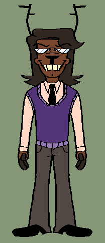 made like a dark fucked up evil version of my sona . his name is lawrence and hes insufferable