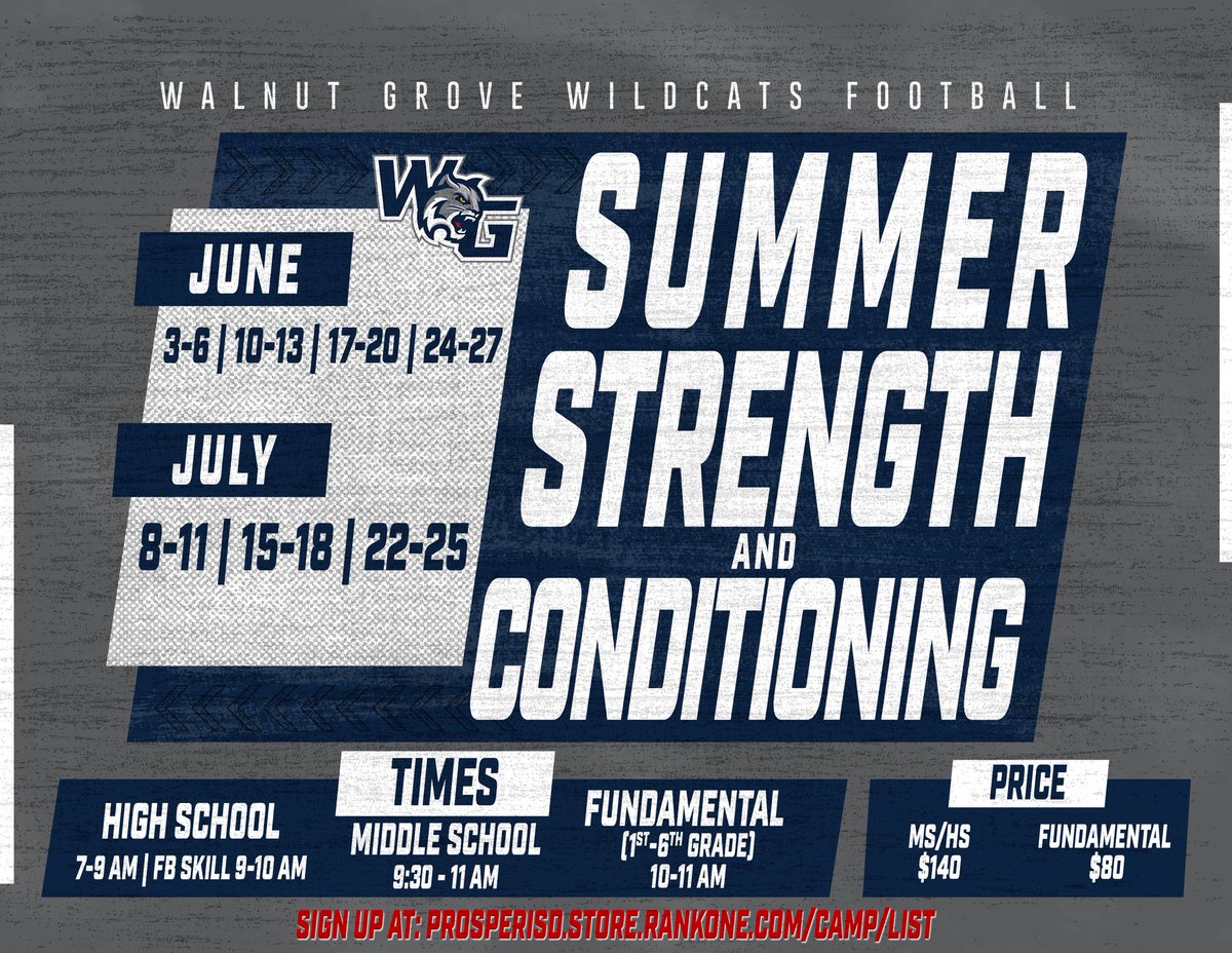 Make sure you’re signed up for our SAC and Skills camps! We can’t wait to get after it with our returning and incoming Cats! #TheStandard