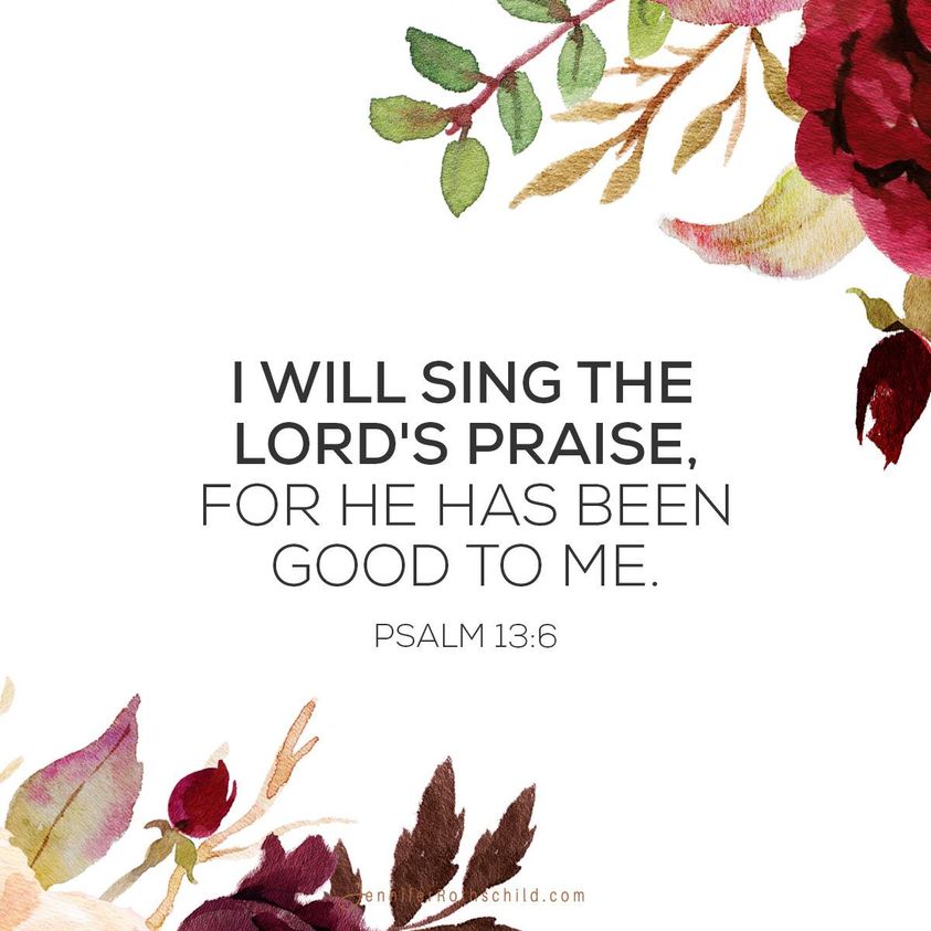 What’s one way God has been good to you today? Let’s praise Him together for what He’s done, is doing, and will do in each of our lives!