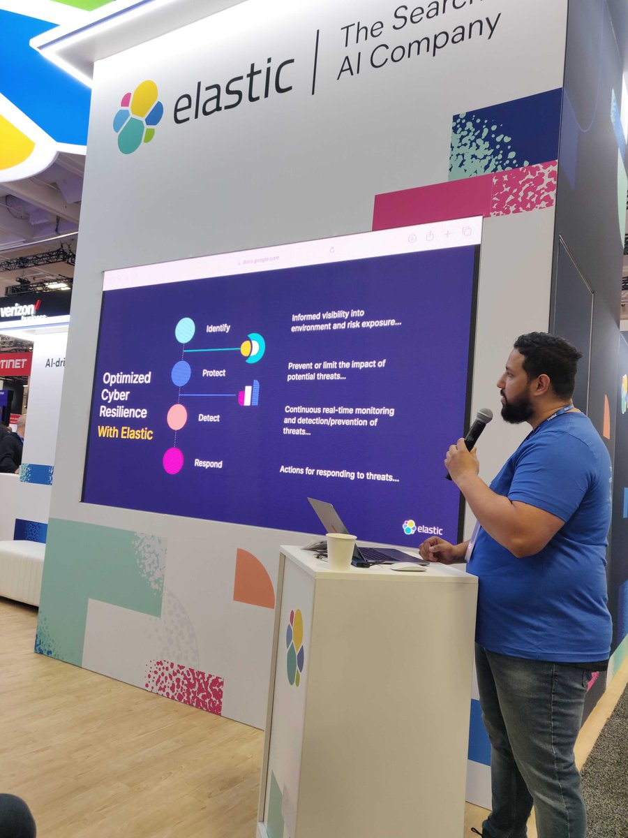 elastic's tweet image. Live from @RSAConference! It&apos;s been a packed two days with demos, lighting talks, and speaking sessions on AI-driven security analytics, Elastic Attack Discovery, open security, and so much more. Check back tomorrow as we wrap up with day 3 highlights. #RSAC #securityanalytics