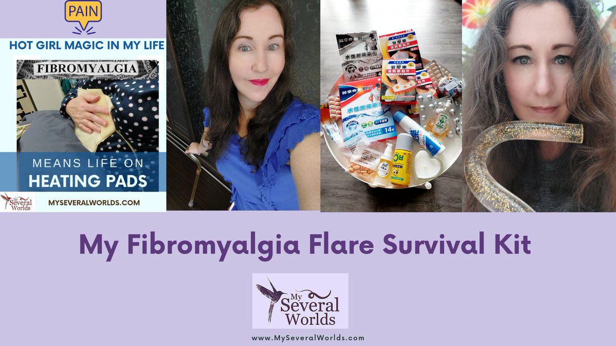 My #Fibromyalgia Flare Survival Kit was written in 2016. I update it each year to include new products that I've found in Asia that help me cope with #ChronicPain. Do you see anything on my list that helps you? What's your favorite pain product? Read it: tinyurl.com/FlareKitMSW