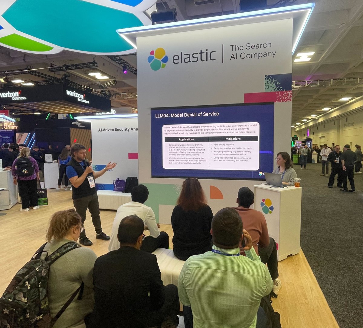elastic's tweet image. Live from @RSAConference! It&apos;s been a packed two days with demos, lighting talks, and speaking sessions on AI-driven security analytics, Elastic Attack Discovery, open security, and so much more. Check back tomorrow as we wrap up with day 3 highlights. #RSAC #securityanalytics