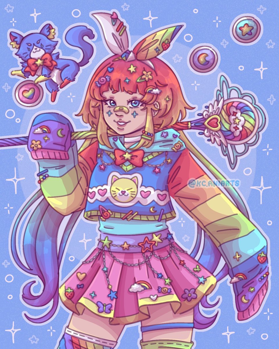 My Magical Girl!🌈✨️
#ocart #originalcharacter #MagicalGirl