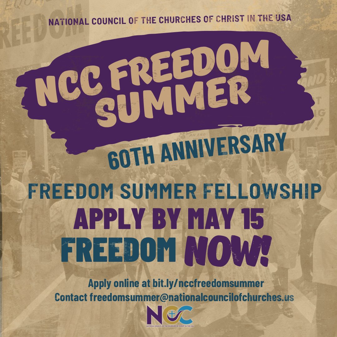 The deadline to apply for the NCC Freedom Summer Fellowship closes in exactly one week! Don’t miss out on the opportunity to join other leaders in educating communities across the country about voting during this critical election season. Apply today! 🔗 bit.ly/nccfreedomsumm…