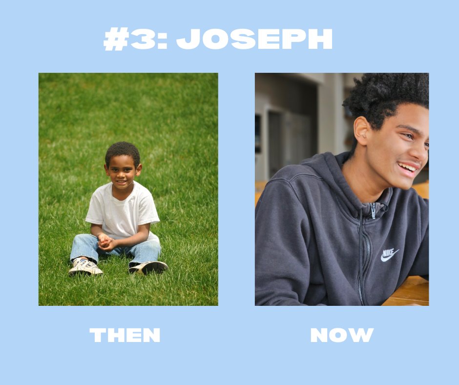 Joseph has grown into a gentle young man. He enjoys playing basketball with us and cooking. I thank God every day for his wit and intelligence. 😇