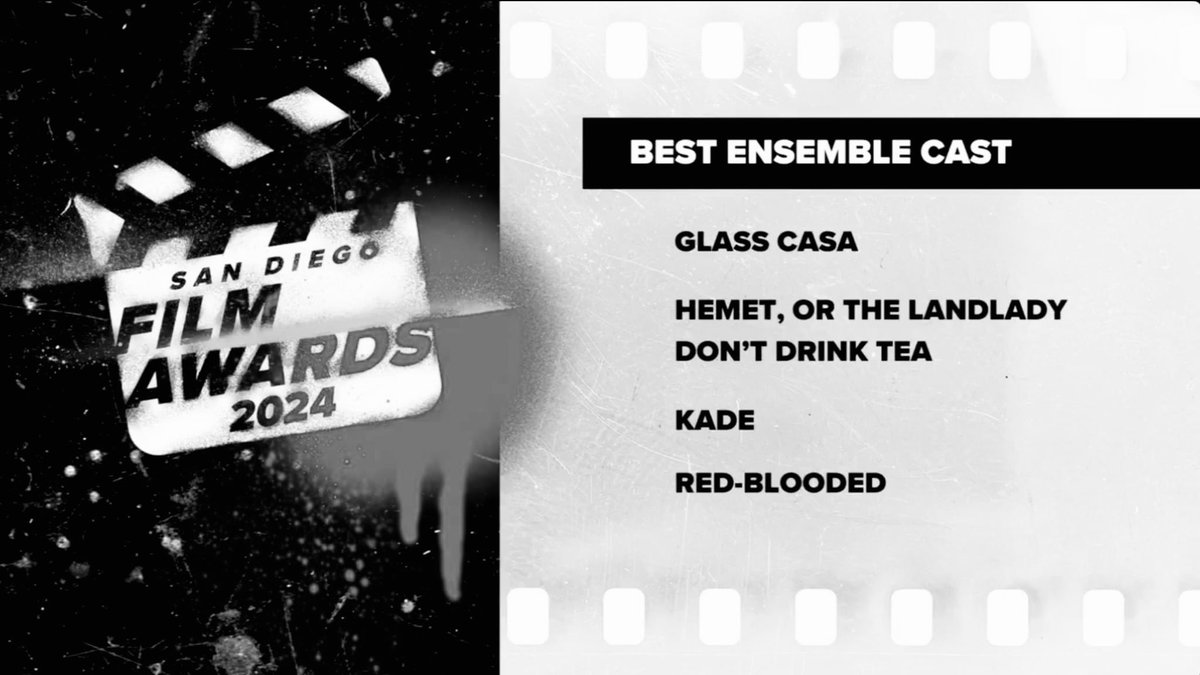 Grateful to be a part of the CAST in GLASS CASA a Feature Film by Laa Marcus! ✨ Thank you @FilmConSD JodiCilley for the NOMINATION! #SanDiegoFilmAwards #BestEnsembleCast #Awards #Nominations