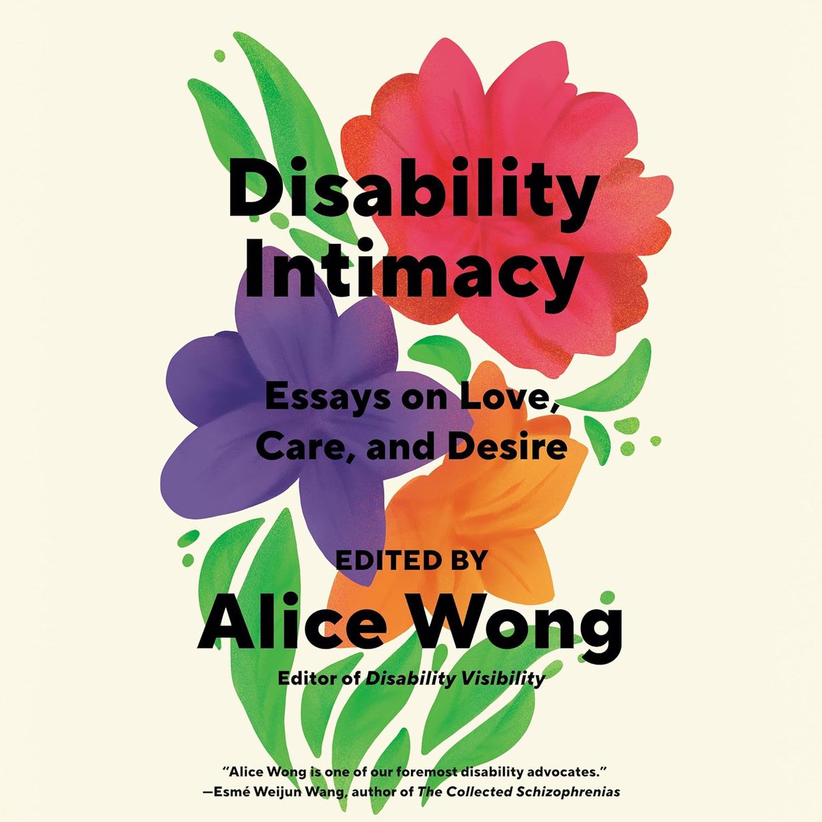 Congratulations to the wonderful disabled author and leader Alice Wong (@SFdirewolf) for the release of what will surely be another transformational book. It’s her newest compilation of writings by disabled creatives and thought leaders, entitled “Disability Intimacy: Essays