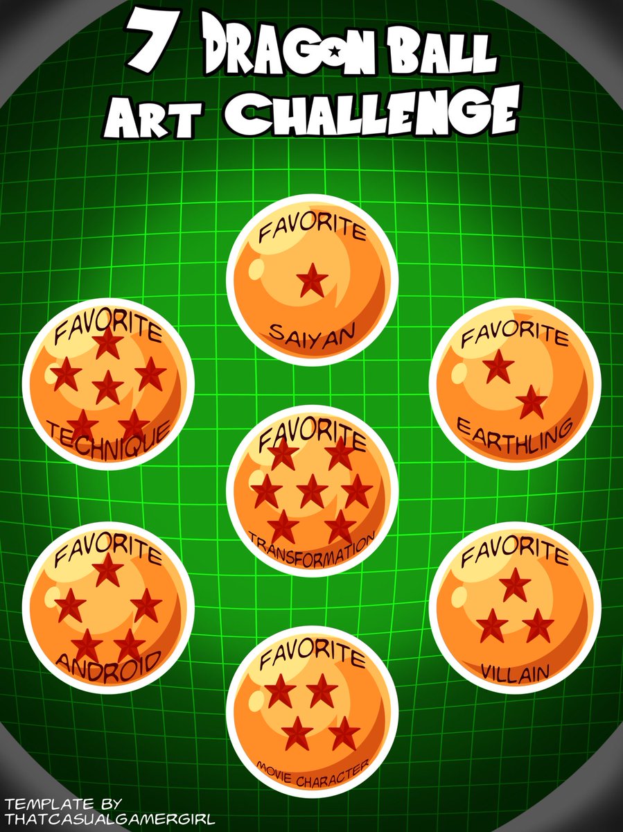7 dragon ball art challenge thing!!