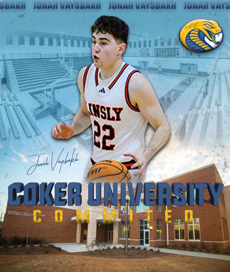 I’m excited to announce my commitment to Coker Mens Basketball. I would like to thank Coach Lamberti and Coach Greg for this amazing opportunity. I would like to thank Coach Wojcik for all his support and guidance. I can’t wait to get started on the next chapter. 💙💛