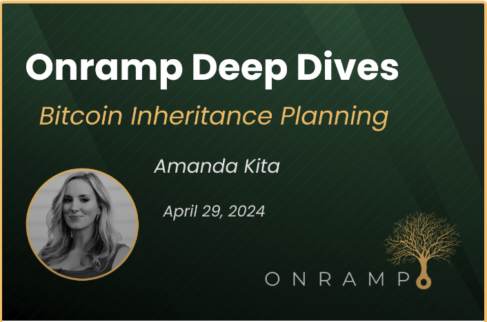 Inheritance remains the biggest gap in the #bitcoin industry. To date, people have had to choose between hoping their hardware wallets and seed phrases will make it to their spouse, children, grandchildren, etc Essentially leaving their family a treasure map OR the…