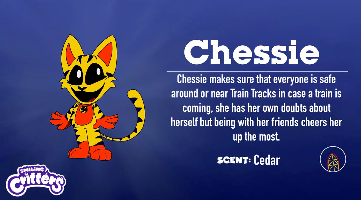The first of many Railroad Safety Critters (#RSCAU) Characters, it’s Chessie! 

#SmilingCritters #SmilingCrittersAU