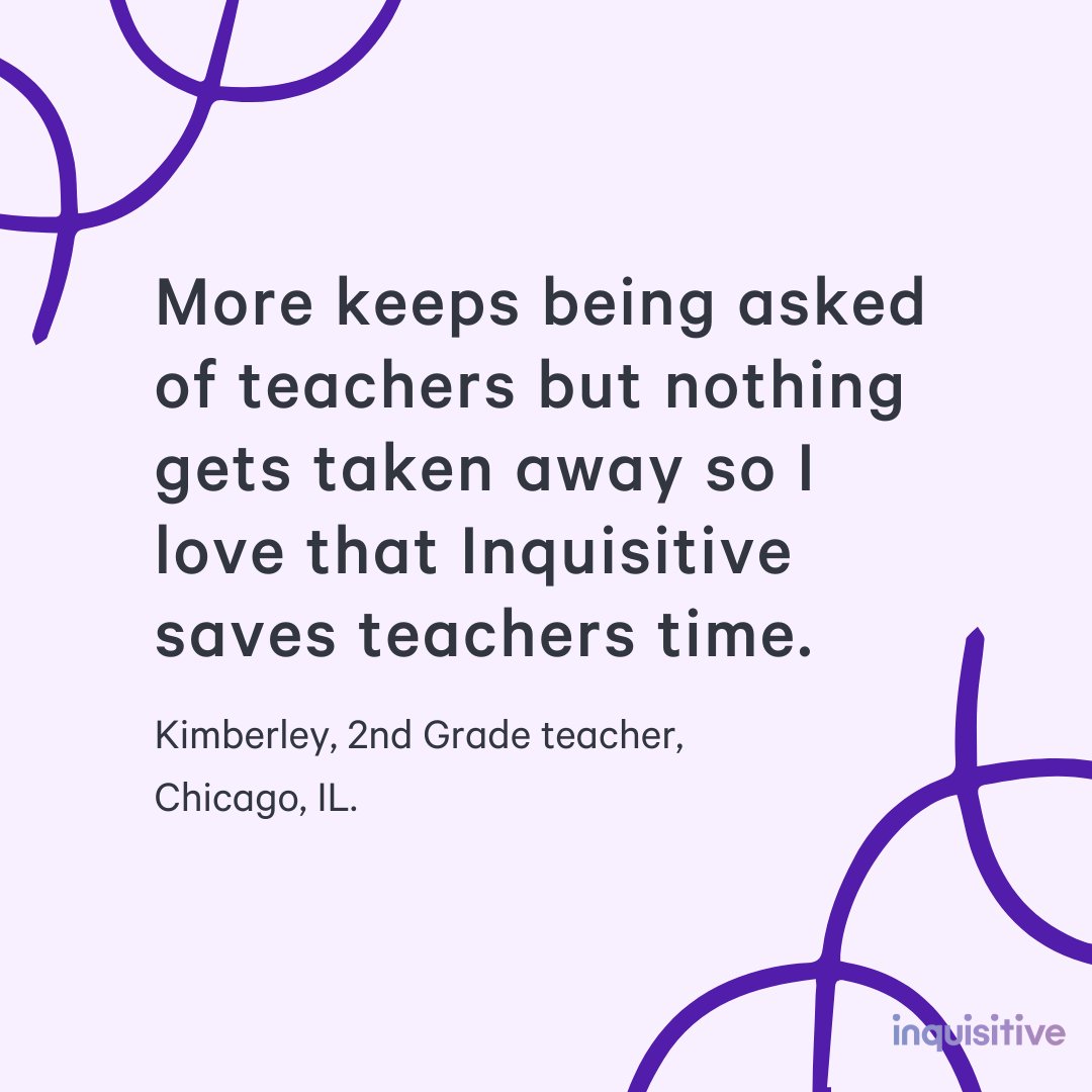 Discover how Inquisitive saves you time! 🌟 Our platform provides ready-to-use lessons, easy standards alignment, planning tools, and more. Designed to save you time and support your teaching needs. Try Inquisitive with a FREE 90-day trial! 💡

#TeacherMotivation #TeacherQuotes