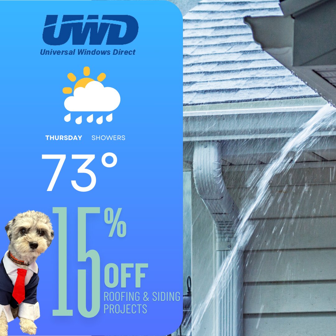 uwdcincinnati's tweet photo. Bowie's Weather Update: Cloudy with a Chance of Savings! Despite the rain, our exclusive deals at UWD Cincinnati will brighten your day! Stay dry indoors while you explore our unbeatable offers for your home.
https://t.co/Nfs7glXVsm

#Bowie #RainyDaySavings #UWDCincy #Windows https://t.co/1HhSp3IygC