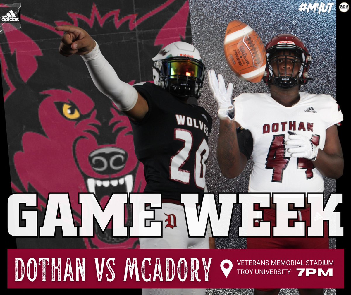 🔥🔥GAME WEEK🏈🏈
Friday May 10th
At Troy vs <a href="/McAdoryFB/">McAdory Football</a> 
7:00pm
#MYUT