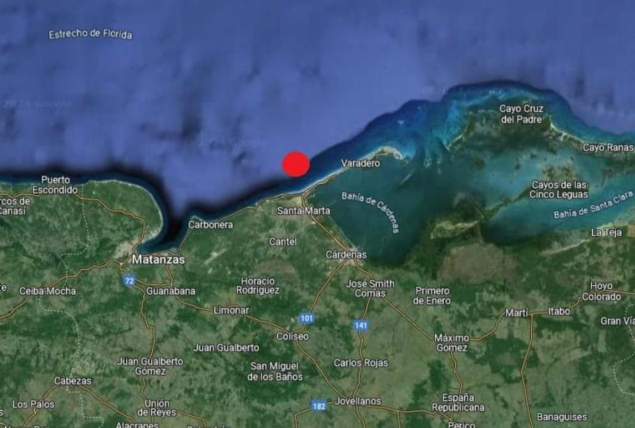 | #Cuba 🇨🇺    #CanalCaribe |

La red de estaciones del Servicio Sismológico Nacional Cubano registró un terremoto reportado como perceptible a las 03:12 pm hora local.