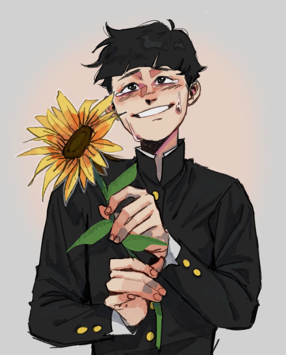 I drew the typical mob with a sunflower for the #mobweek2024