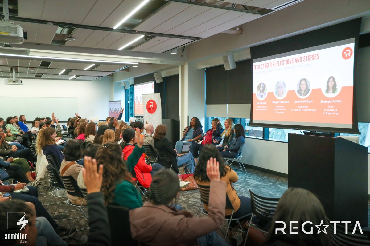 I had a wonderful experience at the @witregatta last month! Take a look at the photos from our Tech Career Reflections and Stories discussion hosted at @amazon. The event left me feeling inspired, and I gained valuable connections and insights. #womenintech #seattle #Regatta2024