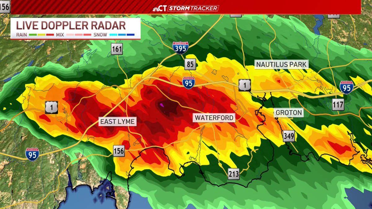 Small hail expected in East Lyme, Waterford, New London, and Groton with this storm.