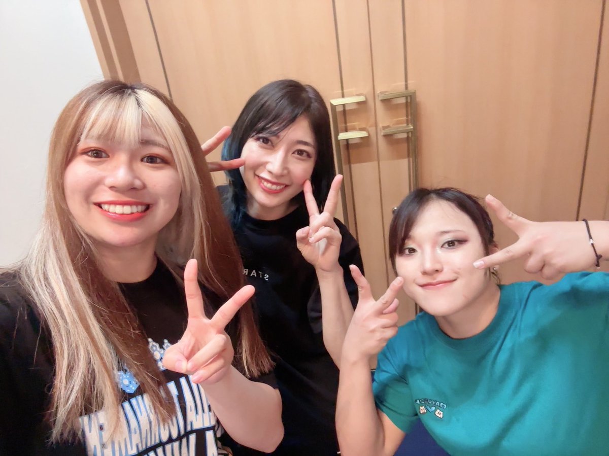 katsuya_Friends's tweet photo. @06hatiwareMakum おはよーございます☀
よろしくお願いします🙇
#羽南
#飯田沙耶
#向後桃
#natsupoi
#中野たむ
#melter
#岩谷麻優
#朱里
#舞華
#STARDOM https://t.co/B8wQBnPwXE