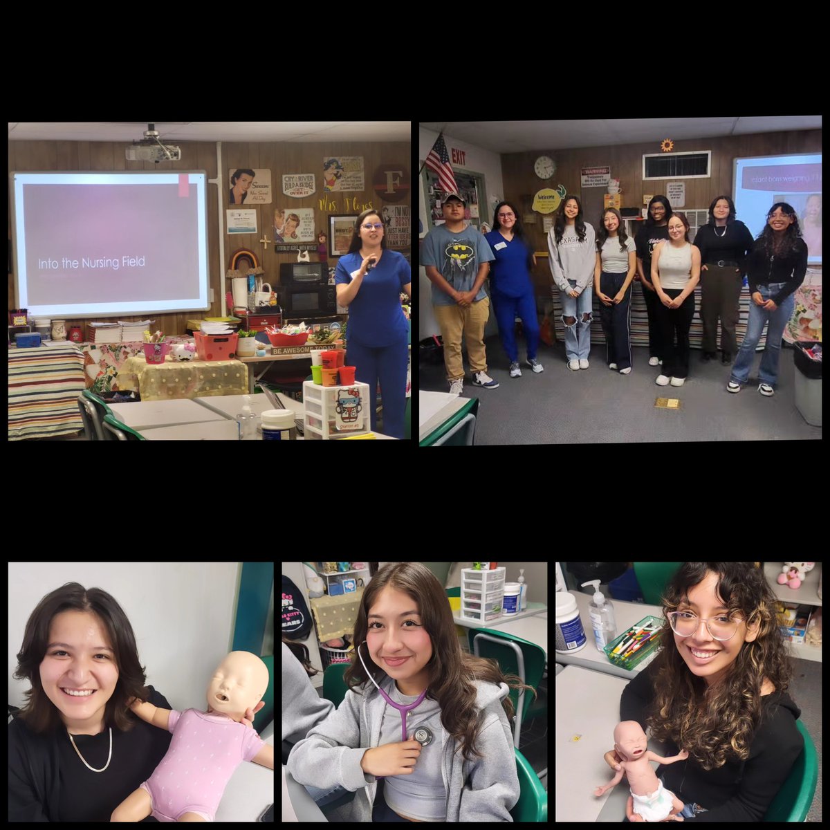 Thank you April (@missionechs Class of 2015 alum) for coming to speak to students concerning the neonatal nursing profession. We continue to be blessed to have our alumni come back to give back. ❤️ #FirstandBest #PhoenixFamily #TeamSISD
