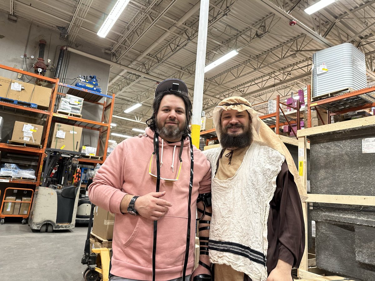 BluegrassChef's tweet image. Definitely not the biggest,  but wrapping tefillin for the first time in the back of a Home Depot during a menorah building workshop with other Jewish families, @BluegrassRabbi and my oldest daughter was pretty awesome.