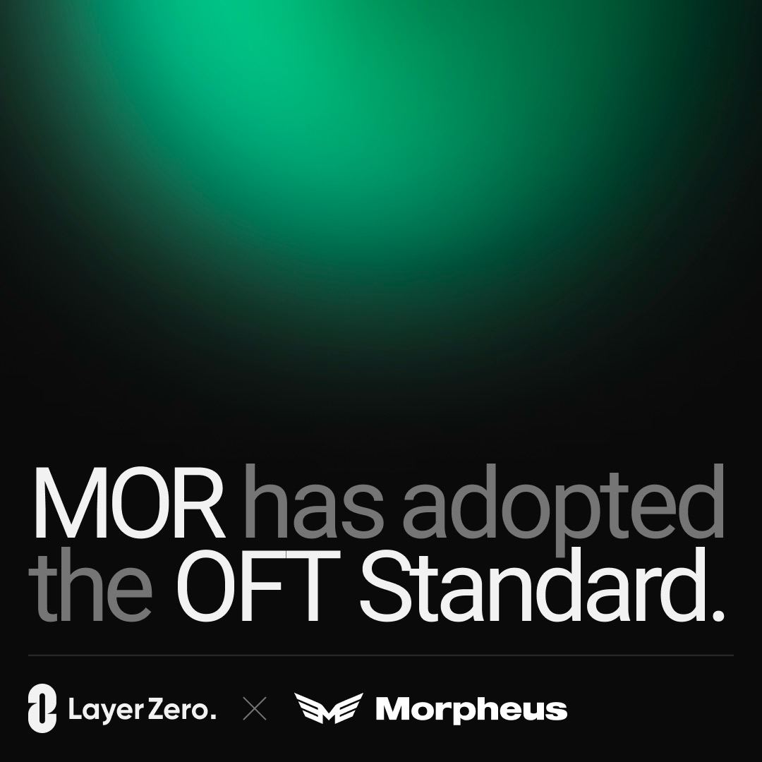 LayerZero_Core's tweet image. MOR, the native token powering the Morpheus ecosystem, is now an OFT on Ethereum, Arbitrum, and other L2s.

@MorpheusAIs is a peer-to-peer network for the advancement of general-purpose AI.