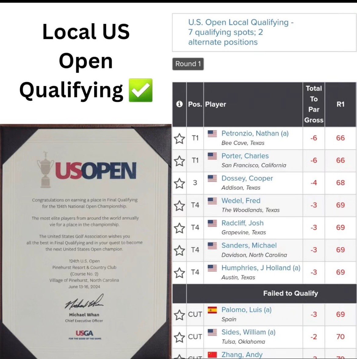 Another ☝️ Congrats to former UTA golfer, Josh Radcliff! 💪 #BuckEm🐎