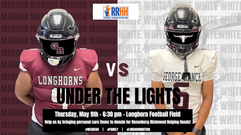 Come out and support the Rosenberg Richmond Helping Hands and watch some ⁦@GRHS_Football⁩ ⁦@WeAreGRHS⁩ ⁦@pinkpatterson⁩ ⁦@CoachADutch⁩