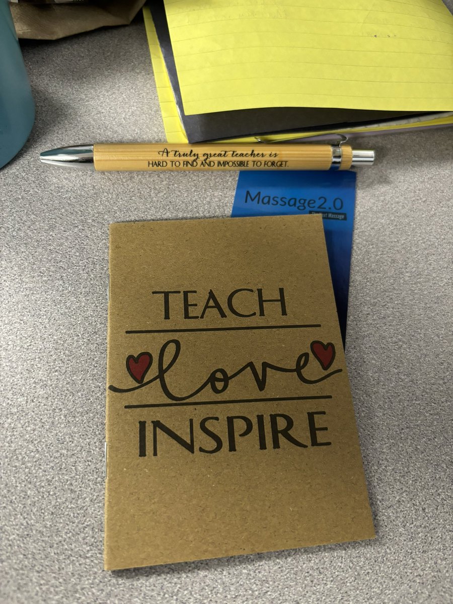 Breakfast and a Massage!! Truly getting the “STAR” treatment today!! Especially thankful to @HumbleISD_RCE for the positive affirmation notebook and pen. Setting positive intentions and goals. Teacher Appreciation Week Day Three!!