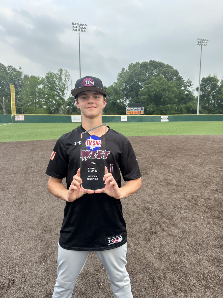 Proud of West Collierville Baseball and this guy @ColtHankins!!!!! Compete and find a way! #backtostateagain #allabouttheplayers