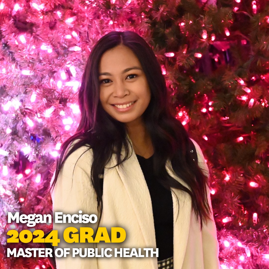 ✨Meet Megan Enciso who is graduating with a Master of Public Health in Community Health. After graduation, Megan hopes to utilize her public health and communication skills and provide more services to underserved communities. Congratulations Megan! Fight On!✌️