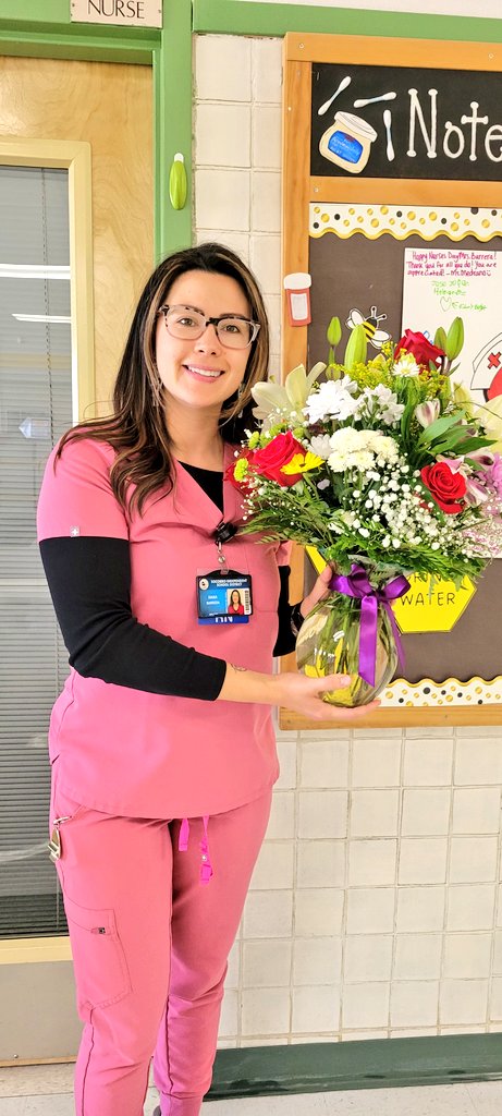Super blessed to have our incredible school nurse, Nurse Barrera! She is always available to take care of our team! Happy School Nurse's Day! #TeamSISD #GreatnessOnTheHorizon