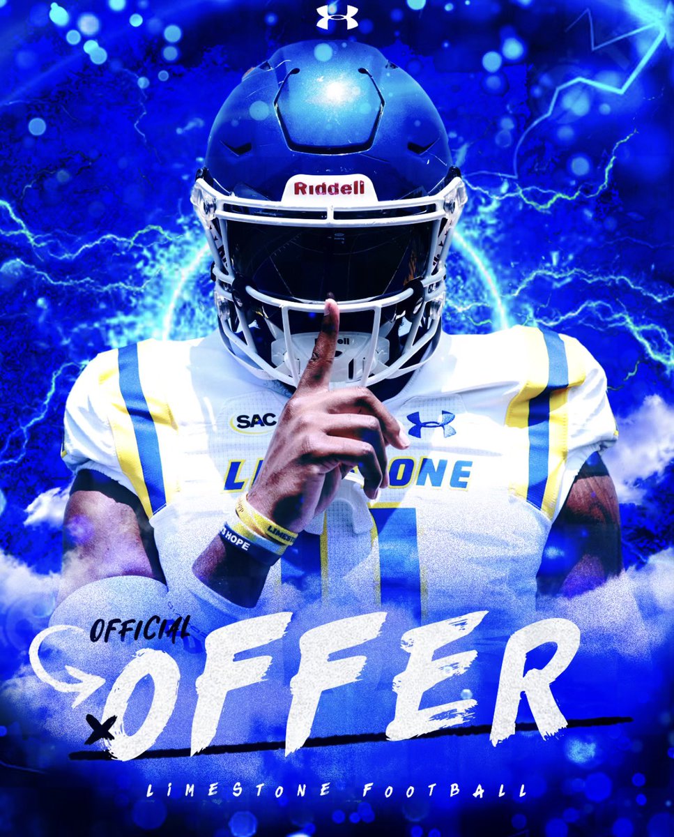 AGTG!! I’m blessed to receive my second offer from Limestone University 🫡 @CoachZBrunson @LimestoneFB @CoachCawthon @Coach_Iverson @EastsideFB @RecruitGeorgia