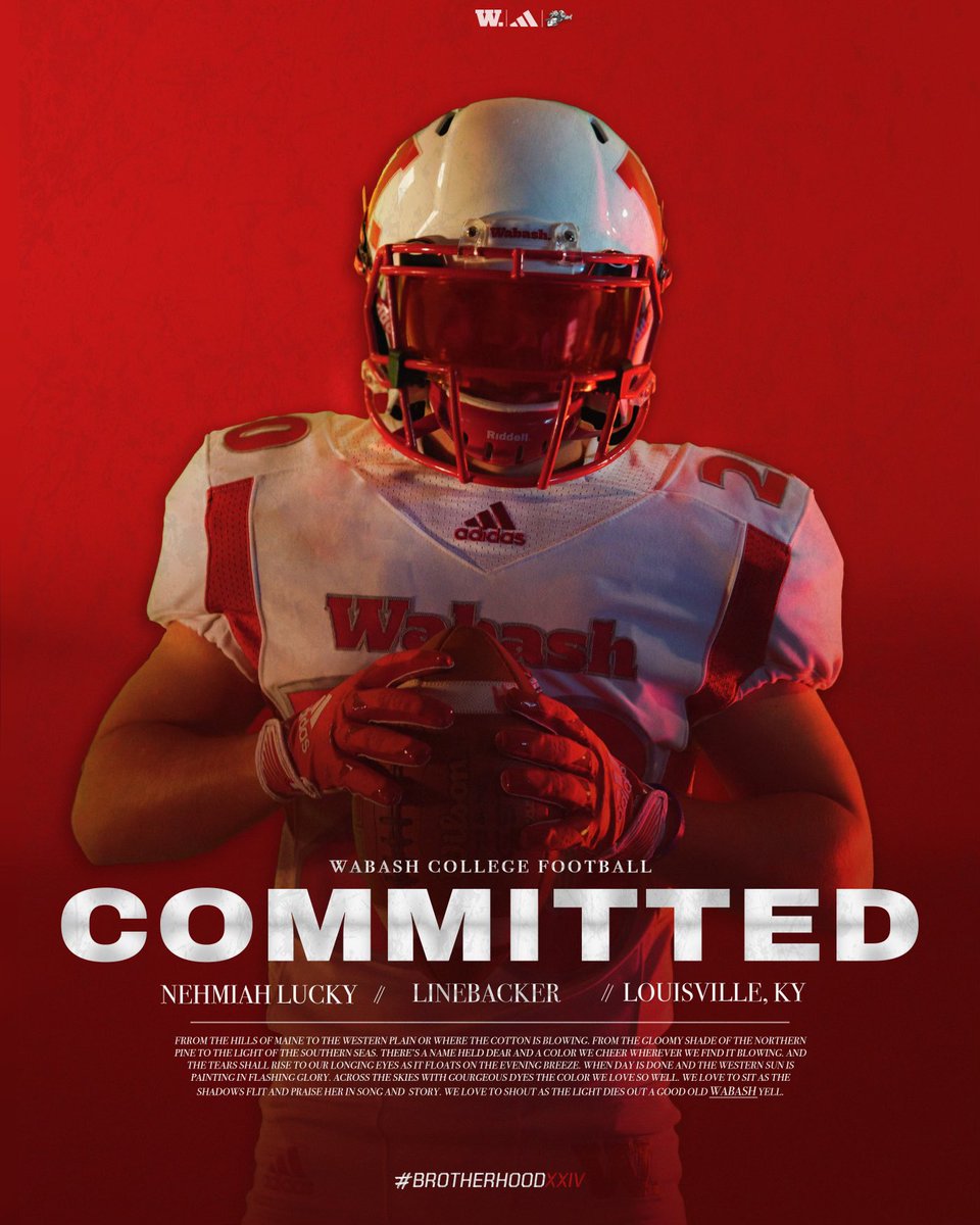 Blessed and thankful to sign with <a href="/WabashFB/">Wabash College Football</a>! Extremely grateful to God, family, coaches, friends, teammates, and teachers for supporting me and helping me get to where I am today! Thank you to Fern Creek staff for a great signing day. #Wabash4Life #LittleGiants