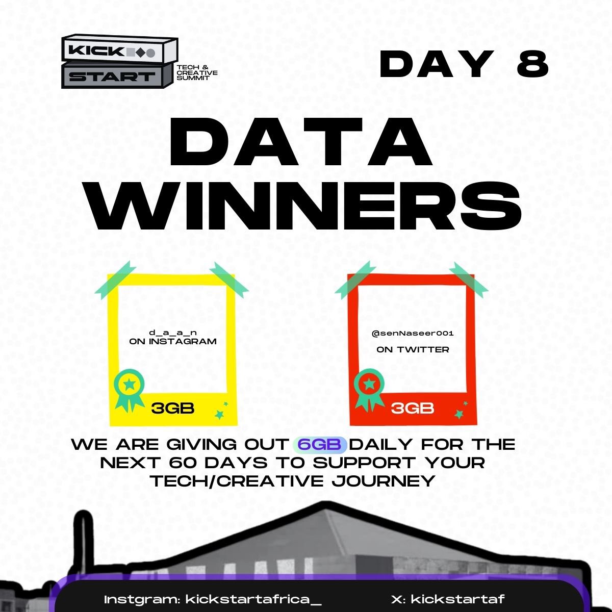 Congratulations @SenNaseer001 🥳🎉🎊

Please send your phone number 

You could be the lucky winner tomorrow!

#Kickstart #Kickstartafrica #Kickstartkaduna #creativesummit #techsummit 
#Techie #techcommunity
#Techdevelopment #Techfest